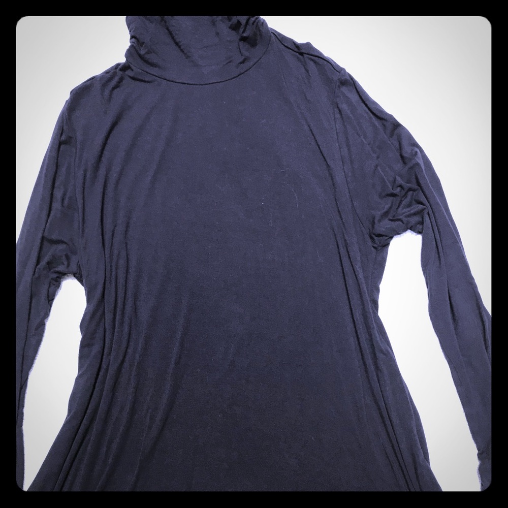Soft surroundings navy turtleneck tunic